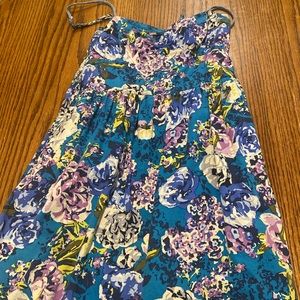Floral blue dress
